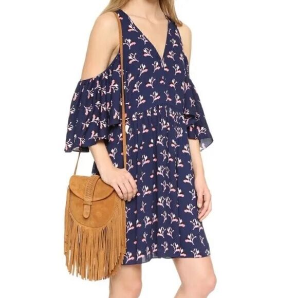 Rebecca Minkoff Robbie Cold Shoulder Dress Sz XS - Picture 1 of 6